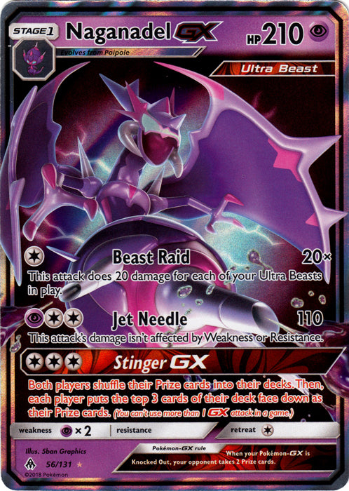 Naganadel GX - 56/131 - Ultra Rare | SM -  Forbidden Light