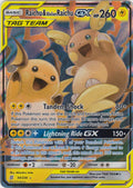 Raichu & Alolan Raichu Tag Team GX - 54/236 | SM -  Unified Minds