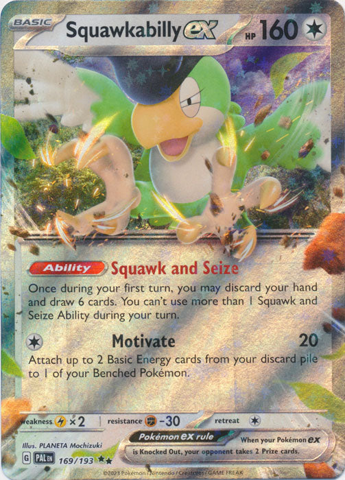 Squawkabilly ex - 169/193 - Double Rare | SV - Paldea Evolved