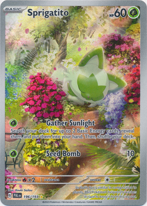Sprigatito - 196/193 - Illustration Rare | SV - Paldea Evolved