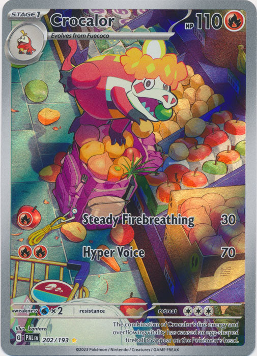 Crocalor - 202/193 - Illustration Rare | SV - Paldea Evolved
