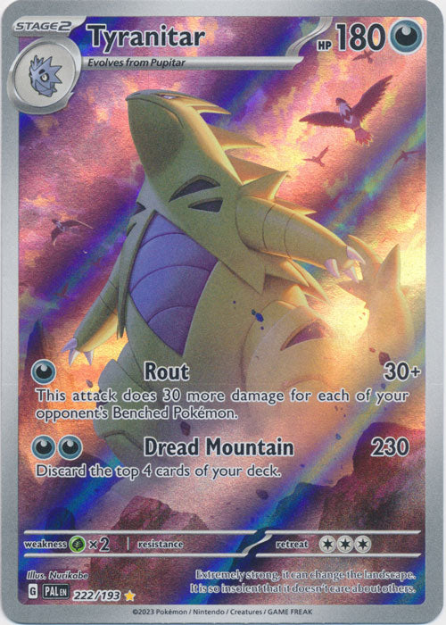 Tyranitar - 222/193 - Illustration Rare | SV - Paldea Evolved