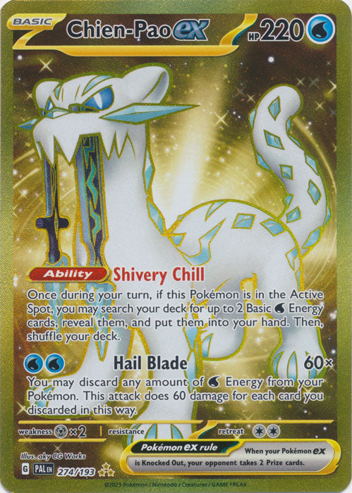 Chien-Pao ex - 274/193 - Hyper Rare | SV - Paldea Evolved
