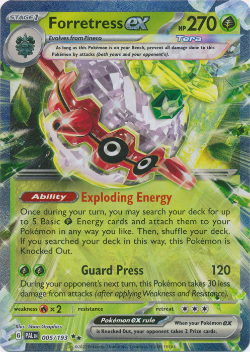 Forretress ex - 005/193 - Double Rare | SV - Paldea Evolved