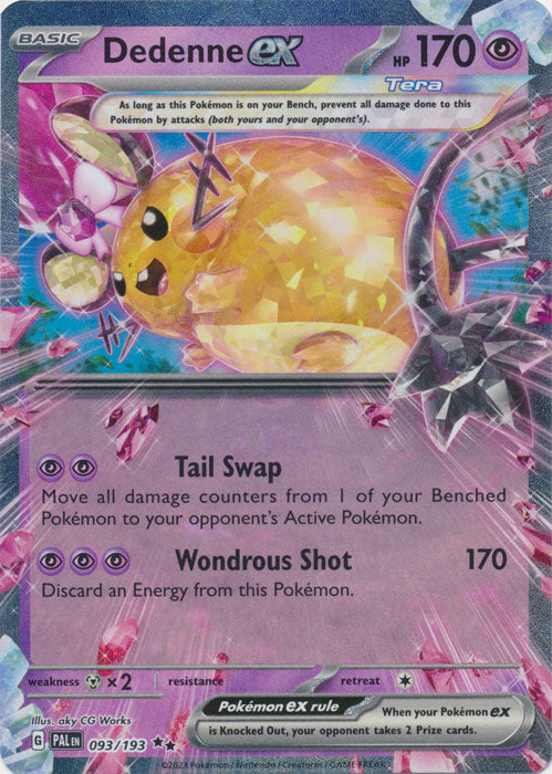 Dedenne ex - 093/193 - Double Rare | SV - Paldea Evolved
