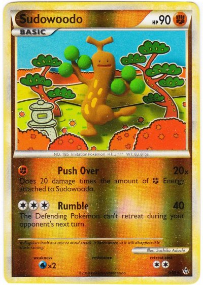 Sudowoodo - 9/95 - Holo Rare - Reverse Holo | HS Unleashed