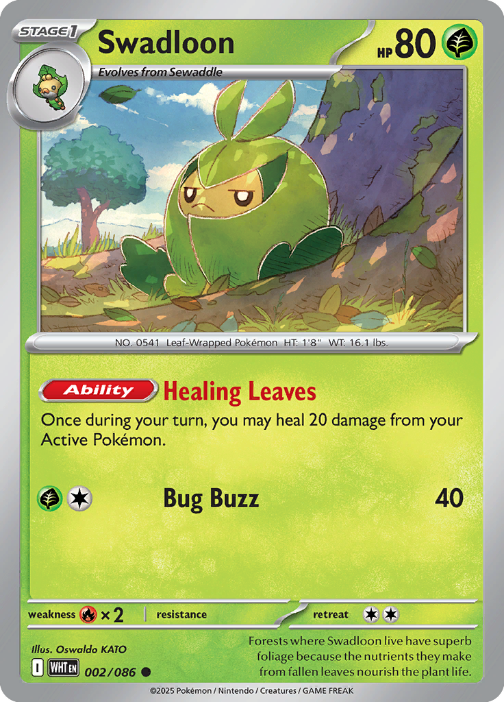 Swadloon - 002/086 - Reverse Holo | SV - White Flare