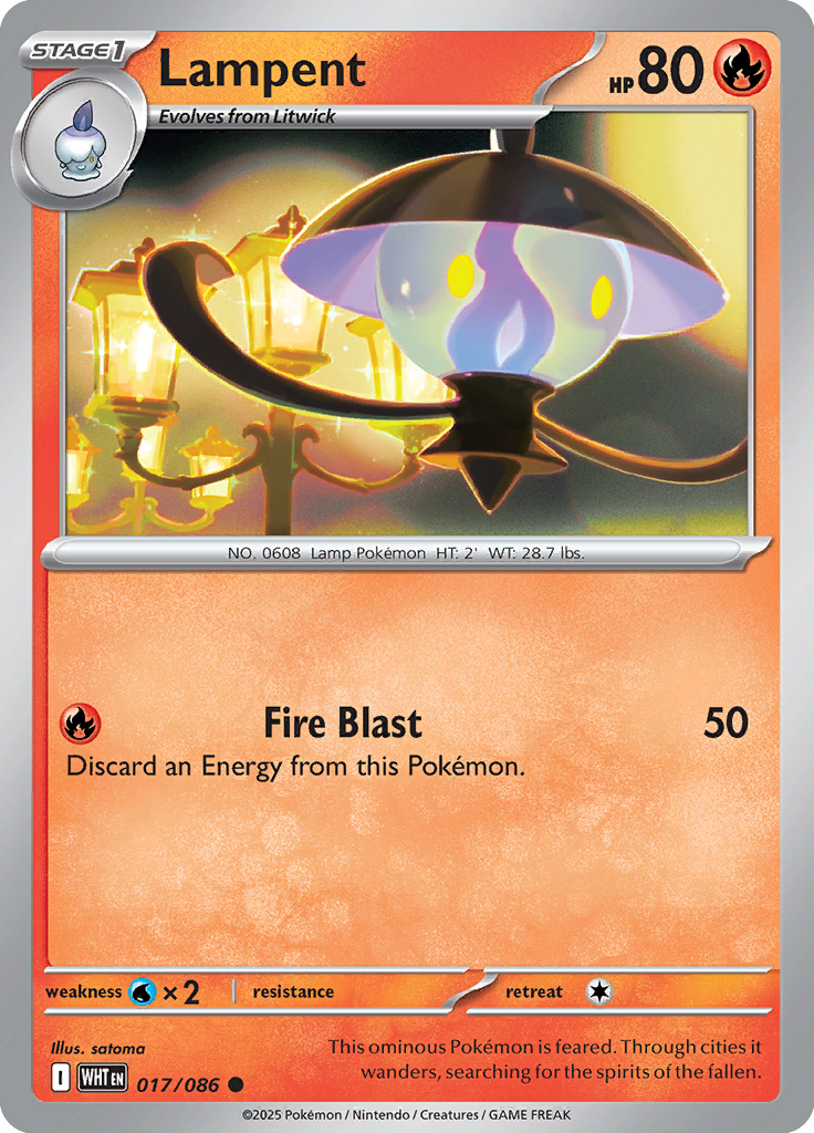 Lampent - 017/086 - Reverse Holo | SV - White Flare