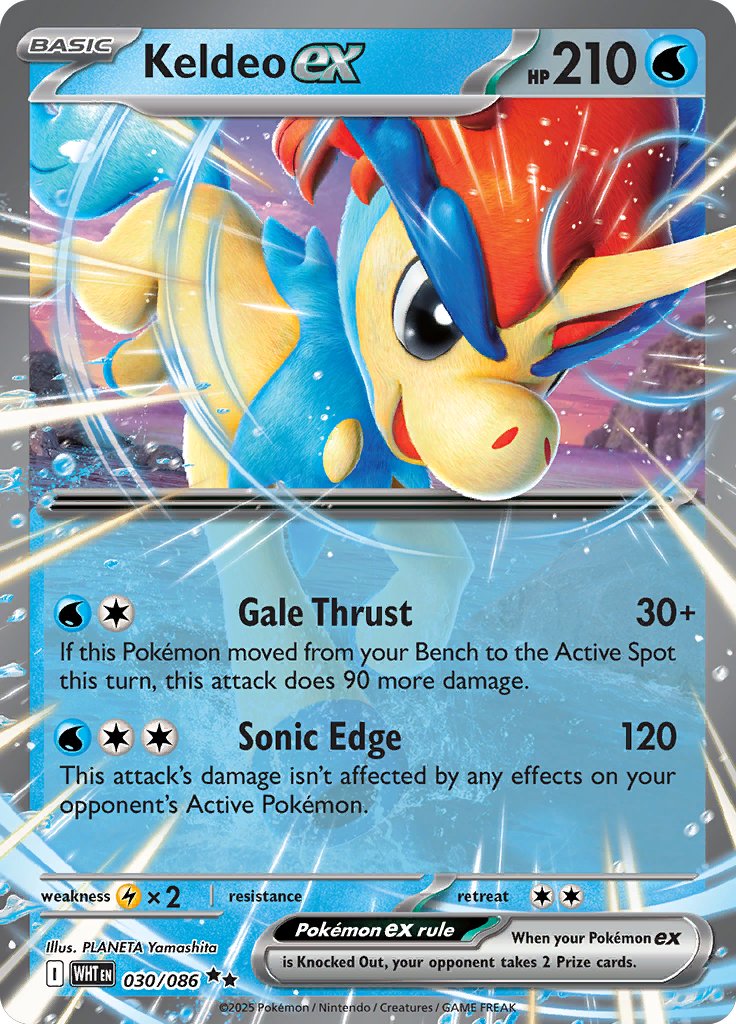 Keldeo ex - 030/086 - Double Rare | SV - White Flare