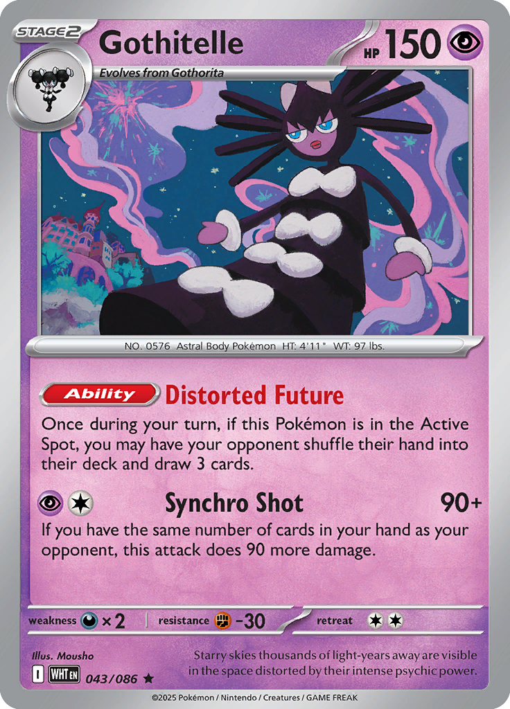 Gothitelle - 043/086 - Rare - Reverse | SV - White Flare