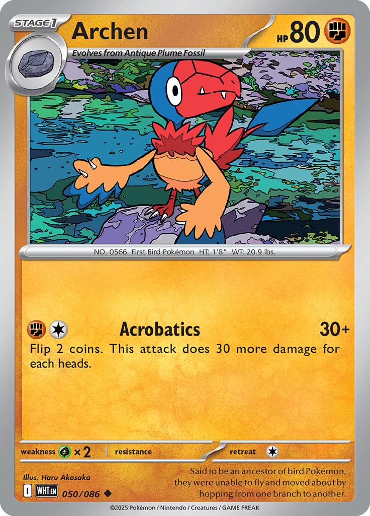 Archen - 050/086 - Reverse Holo | SV - White Flare
