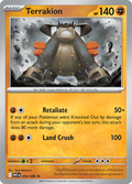 Terrakion - 054/086 - Rare - Reverse | SV - White Flare