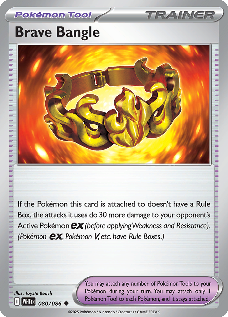 Brave Bangle - 080/086 - Reverse Holo | SV - White Flare
