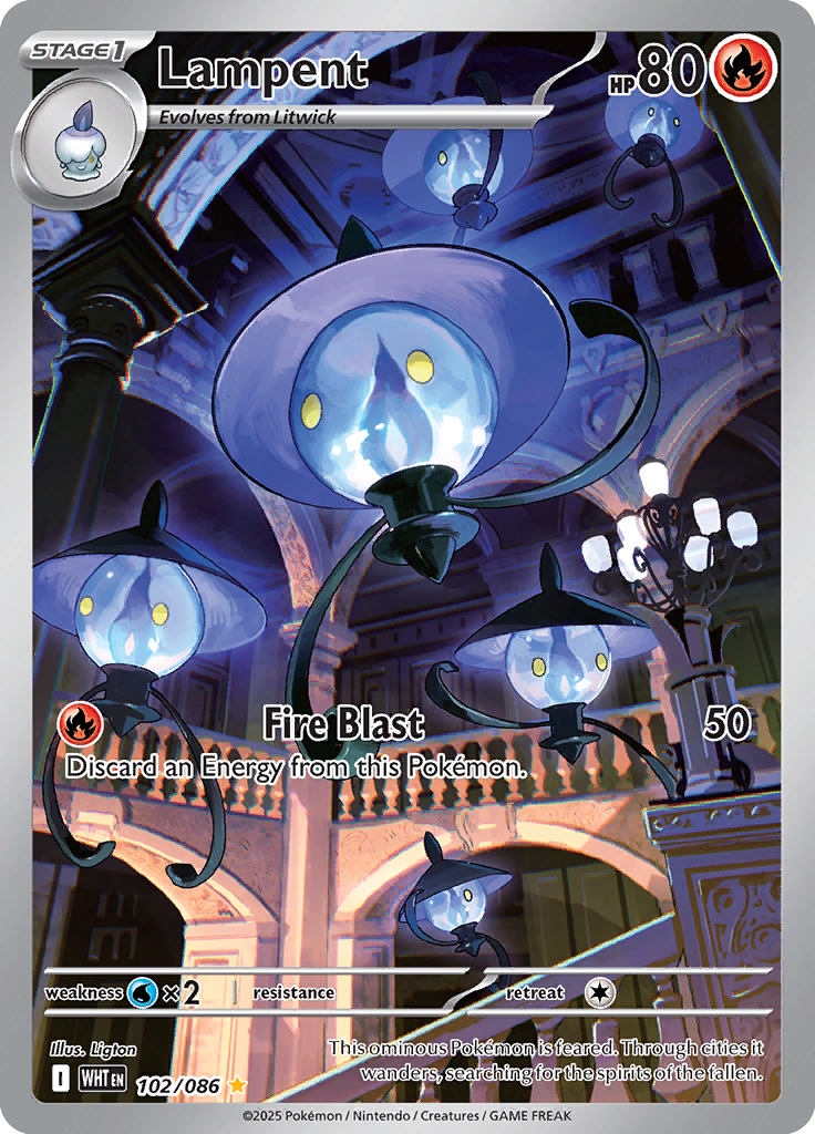 Lampent - 102/086 - Illustration Rare | SV - White Flare