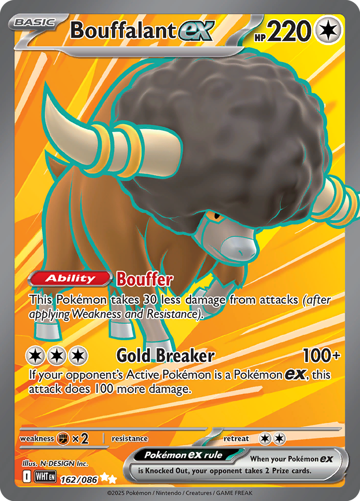 Bouffalant ex - 162/086 - Ultra Rare | SV - White Flare