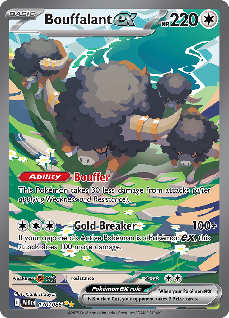 Bouffalant ex - 170/086 - Special Illustration | SV - White Flare