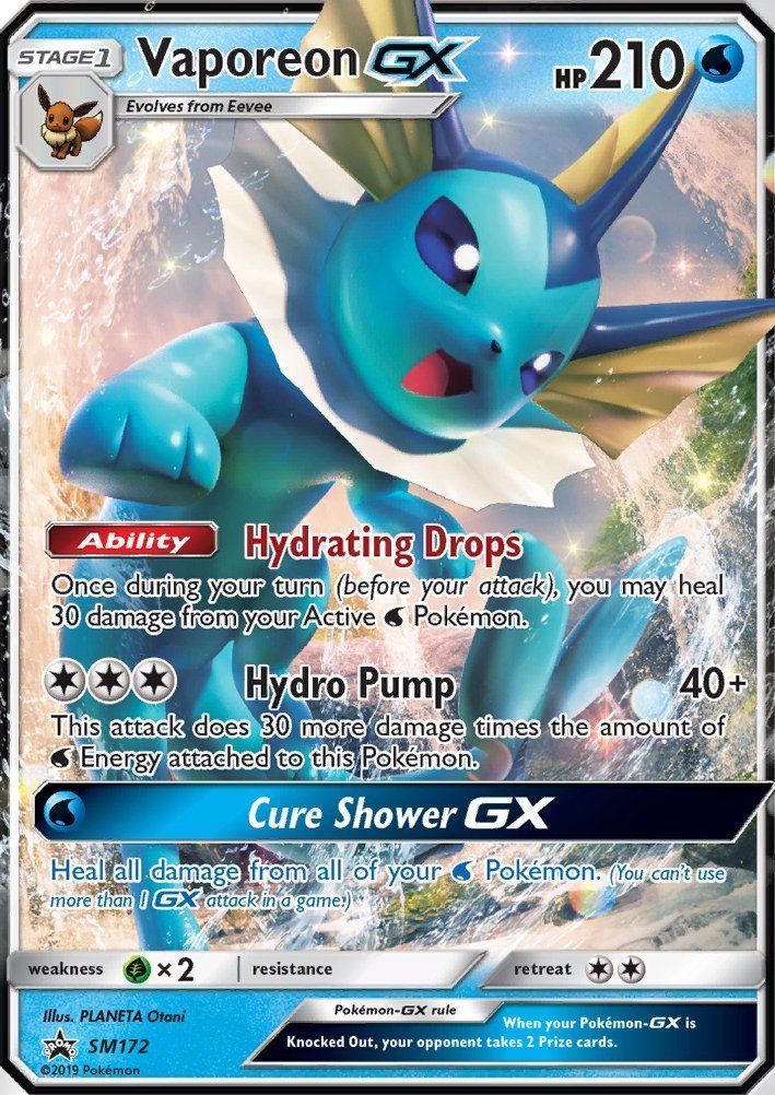 Vaporeon GX - SM172 - SM Black Star Promo | SM Black Star Promos
