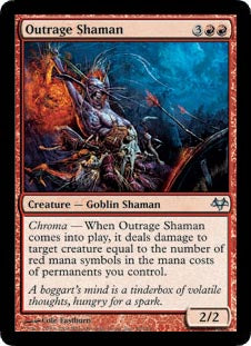 Outrage Shaman - Foil | Eventide