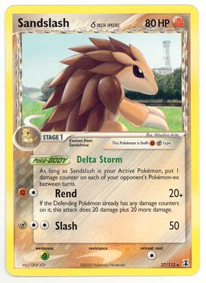 Sandslash (Delta) - 27/113 - Rare - Reverse Holo | EX Delta Species