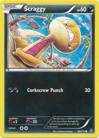 Scraggy - 66/111 - Common | XY - Furious Fists