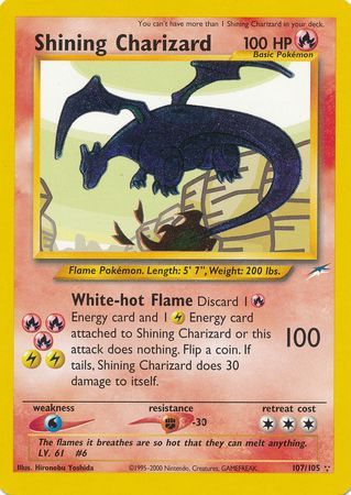 Shining Charizard - 107/105 - Shining Holo Rare | Neo Destiny