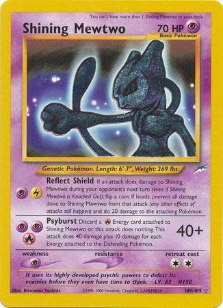 Shining Mewtwo - 109/105 - Shining Holo Rare | Neo Destiny