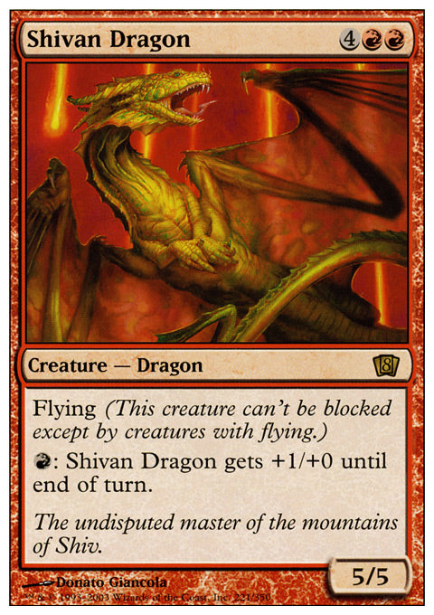 Shivan Dragon - Foil | 8th Edition