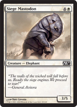 Siege Mastodon - Foil | Magic 2011