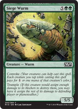 Siege Wurm - Foil | Magic 2015