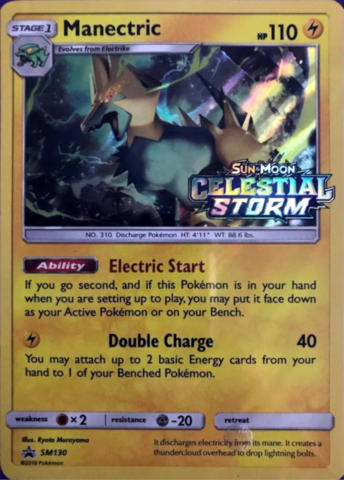 Manectric - SM130 | SM Black Star Promos