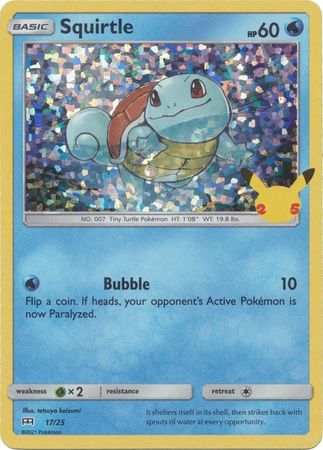 Squirtle - 17/25 - Holo | McDonald's 25th Anniversary Promos