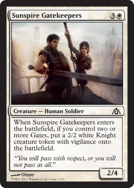 Sunspire Gatekeepers - Foil | Dragon's Maze