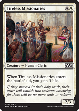 Tireless Missionaries - Foil | Magic 2015