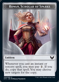 Emblem - Rowan, Scholar of Sparks | Strixhaven: School of Mages