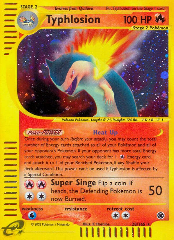 Typhlosion - 28/165 - Holo Rare | Expedition