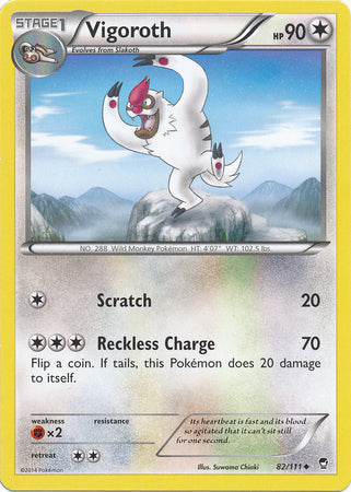 Vigoroth - 82/111 - Uncommon | XY - Furious Fists