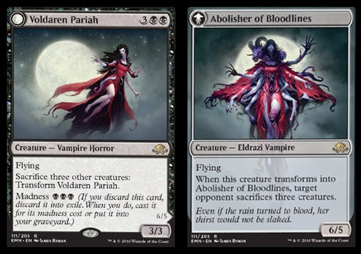 Voldaren Pariah // Abolisher of Bloodlines | Eldritch Moon