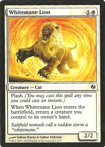 Whitemane Lion | Duel Decks: Venser vs. Koth