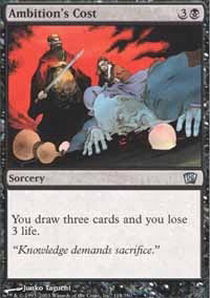 Ambition's Cost - Foil | 8th Edition