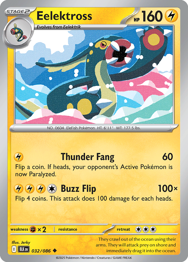 Eelektross - 032/086 - Reverse Holo | SV - Black Bolt