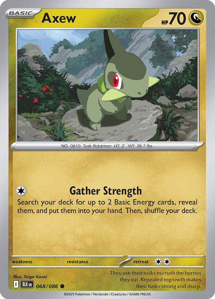 Axew - 068/086 - Common - Reverse Holo | SV - Black Bolt
